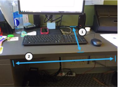 What is to be measured on a keyboard tray