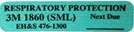 Respiratory Protection item tag