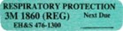 Respiratory Protection item tag